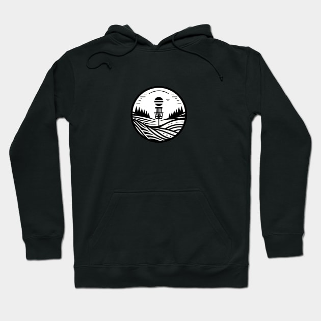 Minimalist Disc Golf Course Hoodie by HumorbyBrian